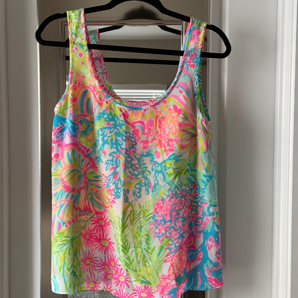 Lilly Pulitzer silk tank top Small